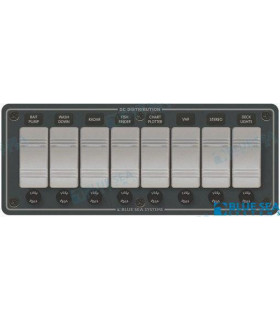 PANEL WATERPROOF 12VDC 8 POS. HORZ.