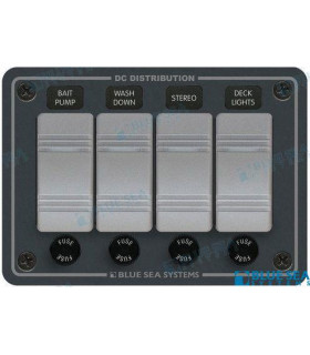PANEL WATERPROOF 12VDC 4 POS. HORZ.