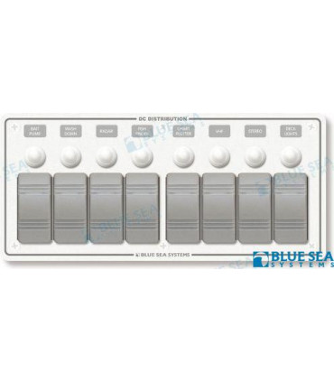 PANEL WATERPROOF 12VDC 8 BREAKER HORZ.