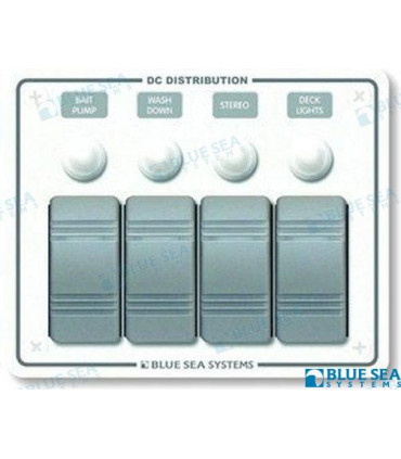 PANEL WATERPROOF 12VDC 4 BREAKER HORZ.