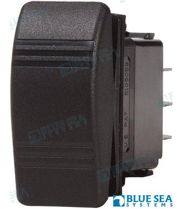 SWITCH CONTURA SPST OFF-(ON)BLACK