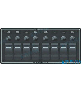 PANEL WP 8 POS. HORIZONTAL BLACK