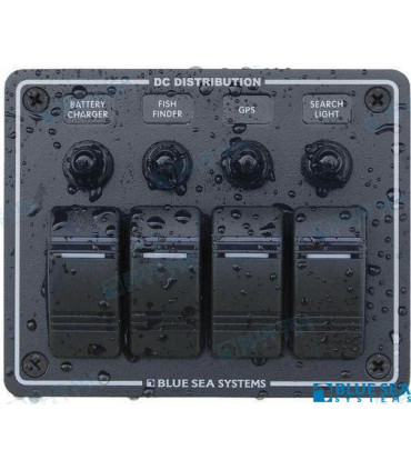 PANEL WP 4 POS. HORIZONTAL BLACK