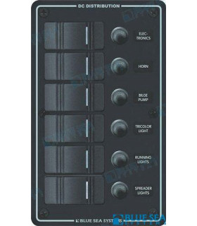 PANEL WP 6 POS. VERTICAL BLACK
