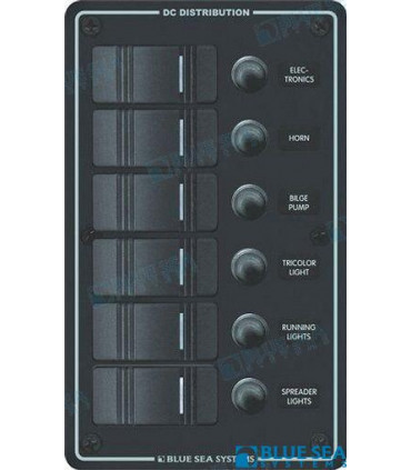 PANEL WP 6 POS. VERTICAL BLACK