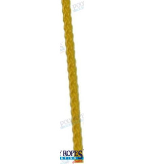 POLIESTER ROPE 4 MM YELLOW 12 M