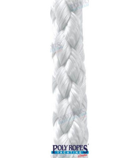 POLYESTER SILKELINA WHITE 8MM.  (100 M)