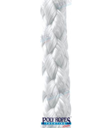 POLYESTER SILKELINA WHITE 8MM.  (100 M)