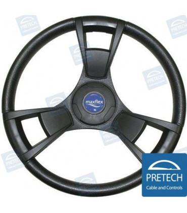 STEERING WHEEL PISMO BLACK - 350 MM