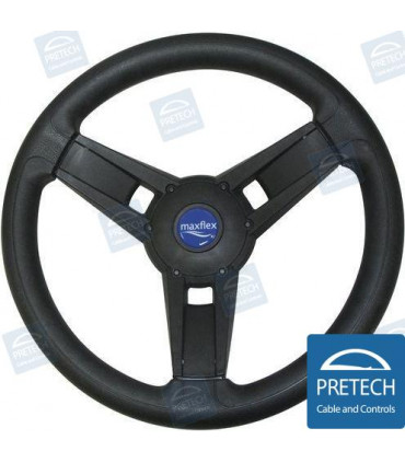 STERRING WHEEL OXNARD BLACK OVERMOLDED -