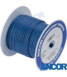 500'  Tinned Copper Wire 18 AWG Blue (0,