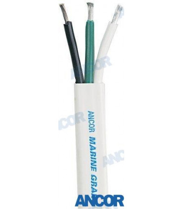 100'  Triplex Cable 14/3 AWG (3x2mm²) Wh
