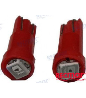 BULB 12V, 1.2W RED  (PACK 2)