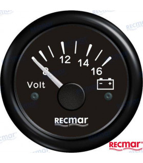 VOLTIMETER 8-16V BLACK