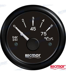 OIL PRESSURE 10-184º 0/5 BAR BLACK