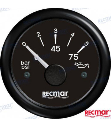 OIL PRESSURE 10-184º 0/5 BAR BLACK