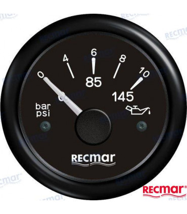 OIL PRESSURE 10-184º 0/10 BAR BLACK