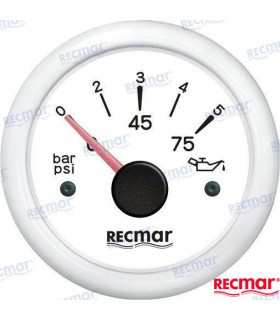 OIL PRESSURE 10-184º 0/5 BAR WHITE