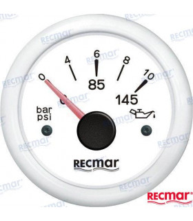 OIL PRESSURE 10-184º 0/10 BAR WHITE
