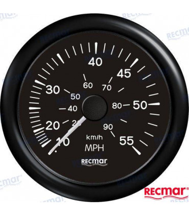 SPEEDOMETER 0/55 MPH BLACK