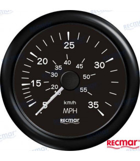 SPEEDOMETER 0/35 MPH BLACK