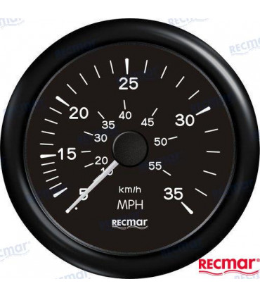 SPEEDOMETER 0/35 MPH BLACK