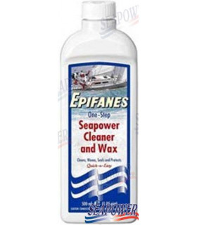 SEAPOWER CLEANER & WAX 500ML.