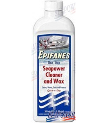 SEAPOWER CLEANER & WAX 500ML.