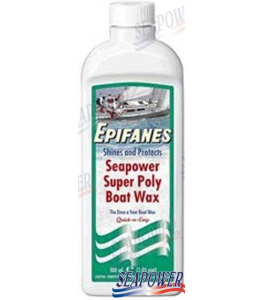 SEAPOWER SUPER POLY BOAT WAX 500ML.