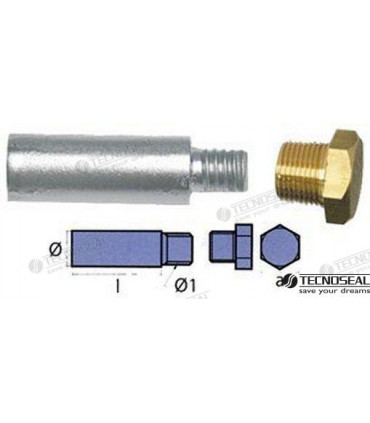 ANODE WITH PLUG FOR YANMAR
