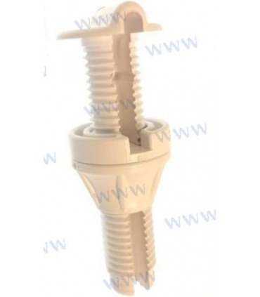 CEA CAP BULHEAD PASS-THRU WHITE