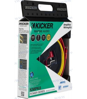 Marine 8AWG Amplifier Power Kit-Tinned