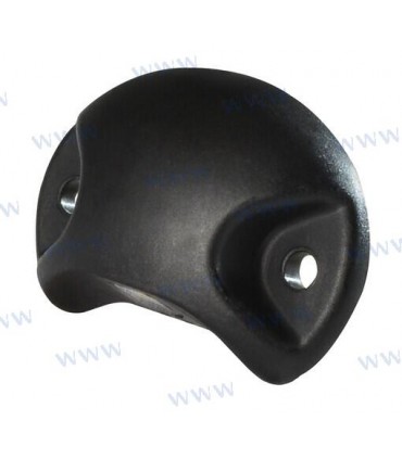 Barbados Black Polymer Courtesy Light, W