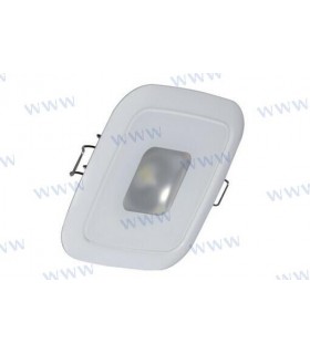 Mirage Square, White, WhtDim Red Blue