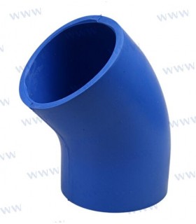 EXHAUST ELBOW 45º  SILICONE 4" 100MM