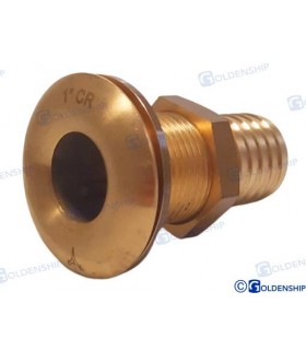 THROUGH HULL 1'' BRASS CR 