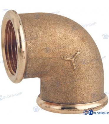 ELBOW 90º F.F. 1/2'' BRASS CR
