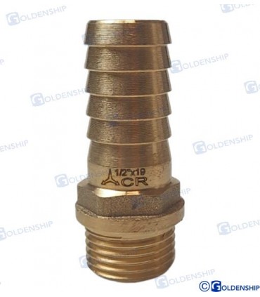 HOSE TAIL 1/2'' x 19 M. BRASS CR
