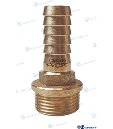 HOSE TAIL 3/4'' x 16 M. BRASS CR