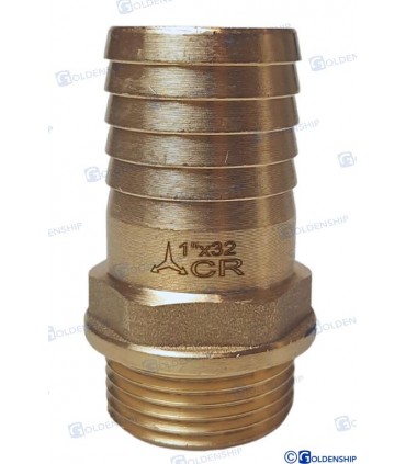 HOSE TAIL 1'' x 32 M. BRASS CR