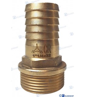 HOSE TAIL 1''1/4 x 32 M. BRASS CR