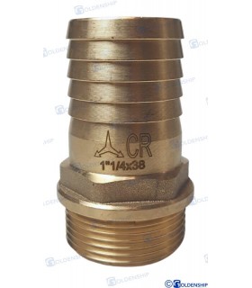 HOSE TAIL 1''1/4 x 38 M. BRASS CR