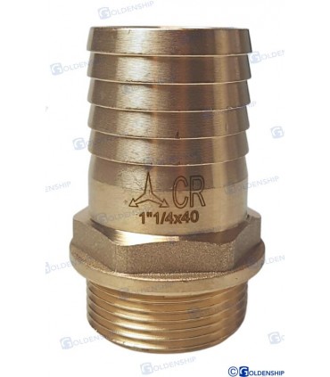 HOSE TAIL 1''1/4 x 40 M. BRASS CR