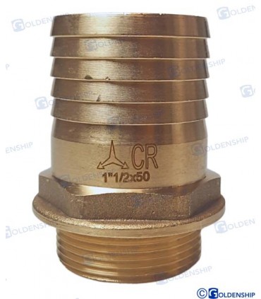 HOSE TAIL 1''1/2 x 50 M. BRASS CR