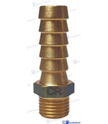 HOSE TAIL 1/4'' x 12 M. BRASS CR