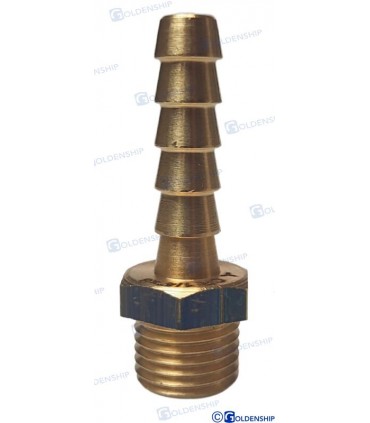 HOSE TAIL 1/4'' x 8 M. BRASS CR