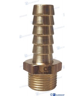 HOSE TAIL 3/8'' x 12 M. BRASS CR