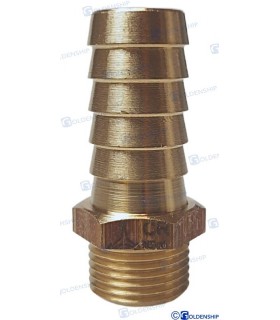 HOSE TAIL 3/8'' x 16 M. BRASS CR