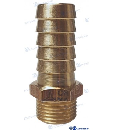 HOSE TAIL 3/8'' x 16 M. BRASS CR