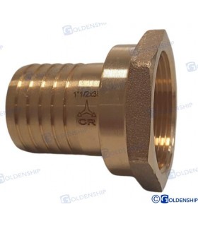 HOSE TAIL 1''1/2 x 38 F. BRASS CR